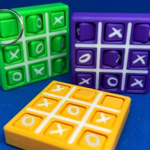 Tic Tac Toe Anahtarlık | 3D Baskı XO Oyunu Anahtarlık | Toptan Satış