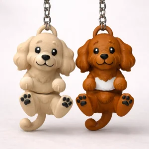 Sevimli Köpek Anahtarlık | 3D Baskı Dekoratif Köpek Anahtarlığı | Toptan Satış