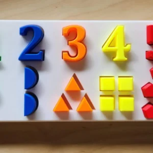 Montessori Sayı ve Sayma Eşleştirme Oyunu | 1-5 Rakam Öğretici Eğitici Oyuncak
