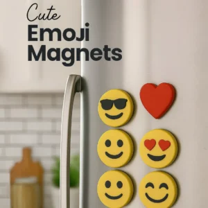 6'lı Emoji Magnet Seti | Dekoratif Buzdolabı Magneti | 3D Baskı