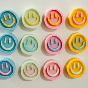 6'lı Smiley Emoji Magnet Seti | 3D Baskı Dekoratif Buzdolabı Magneti