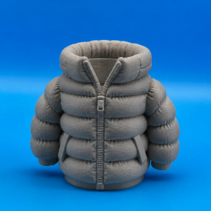 Şişme Mont Kalemlik – 3D Baskı Masaüstü Organizer-Gri