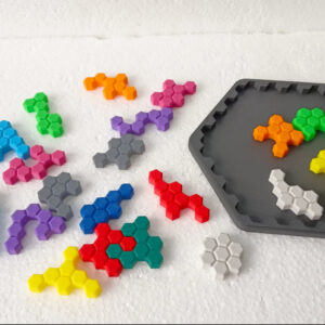 Montessori Altıgen Puzzle – Eğitici Petek Zekâ ve Mantık Oyunu