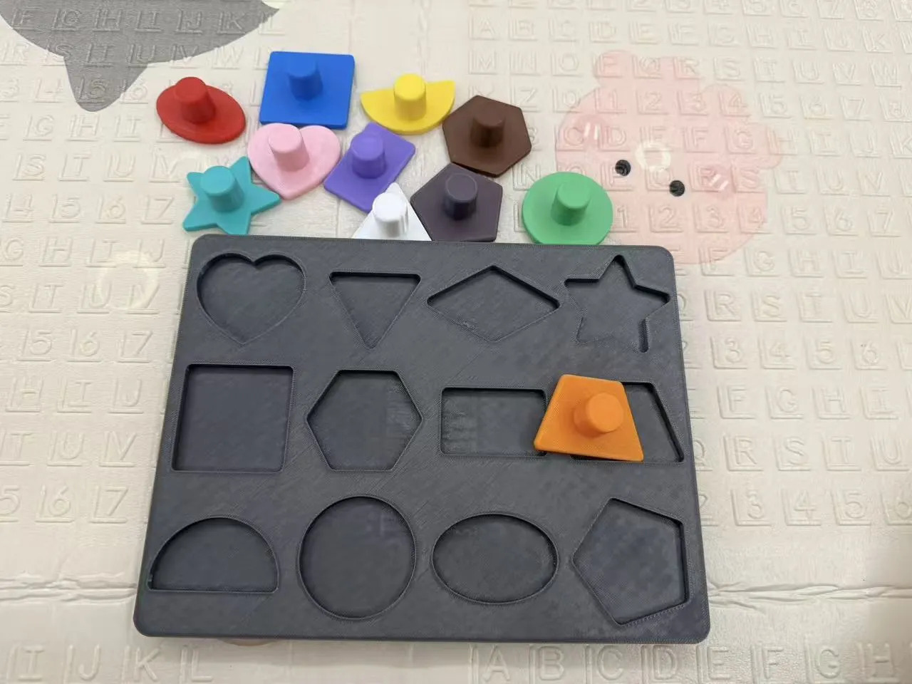 Montessori Şekil Eşleştirme Oyuncağı | Geometrik Eğitici Puzzle - Görsel 3