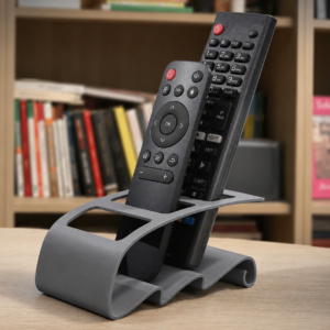 TV Kumandası ve Masaüstü Organizer – Uzaktan Kumanda Düzenleyici Stand-Gri
