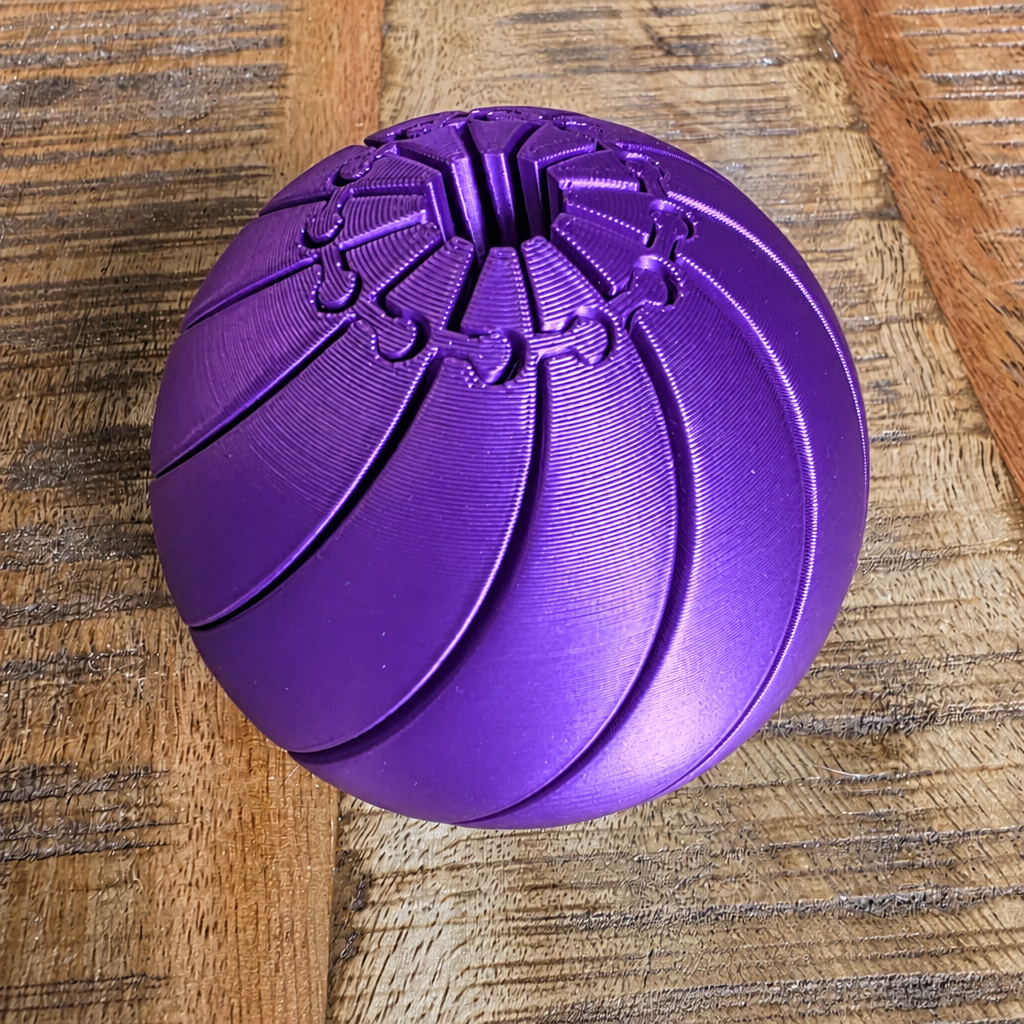 Stress Küresi – 3D Baskı Genişleyen Mekanik Stres Küresi-Mor