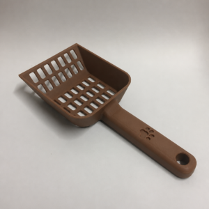 Kedi Kumu Küreği – 3D Baskı Geniş Hazneli Eleme Küreği-Kahverengi