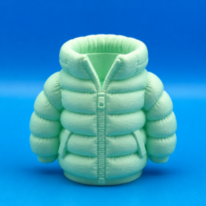 Şişme Mont Kalemlik – 3D Baskı Masaüstü Organizer-Mint