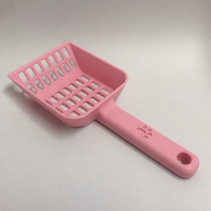 Kedi Kumu Küreği – 3D Baskı Geniş Hazneli Eleme Küreği-Pembe