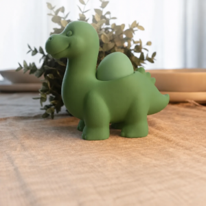 Dinozor Yumurtalık – 3D Baskı Sevimli Eggosaurus Yumurta Tutucu-Yeşil