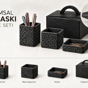 Çizgili Kurumsal Set – 5 Parça