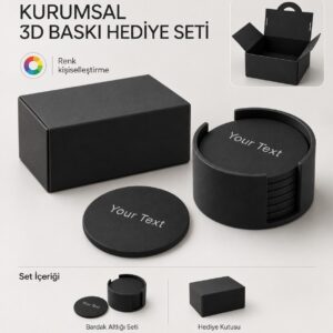 8'li Kutulu Bardak Altlığı Seti