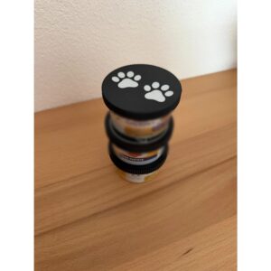 Kedi/köpek Konserve Mama Kabı Kapağı – 3'lü Set (Pati ve Kedi Desenli)