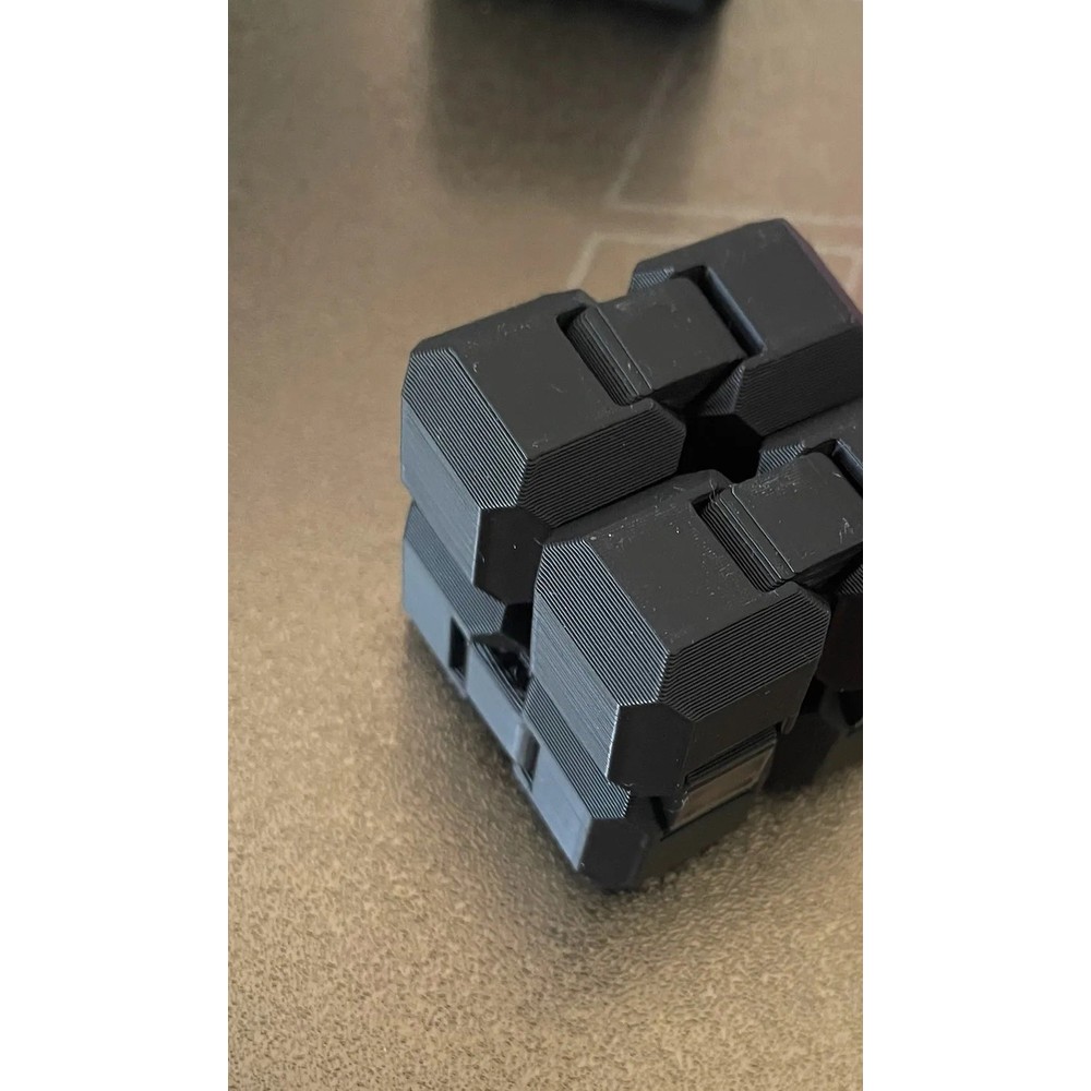 Sonsuzluk Küpü (Infinity Cube) Fidget Oyuncağı – Siyah