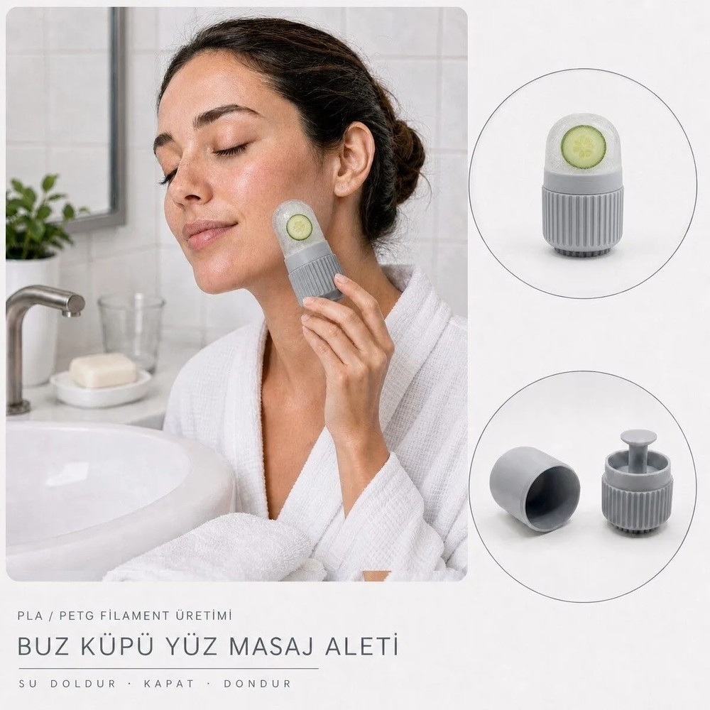 Kişiselleştirilebilir Yüz Için Buz Rulosu Kalıbı