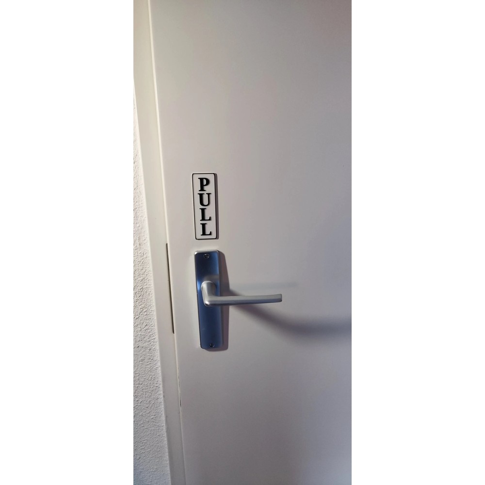 Push ve Pull Kapı Levhası Seti